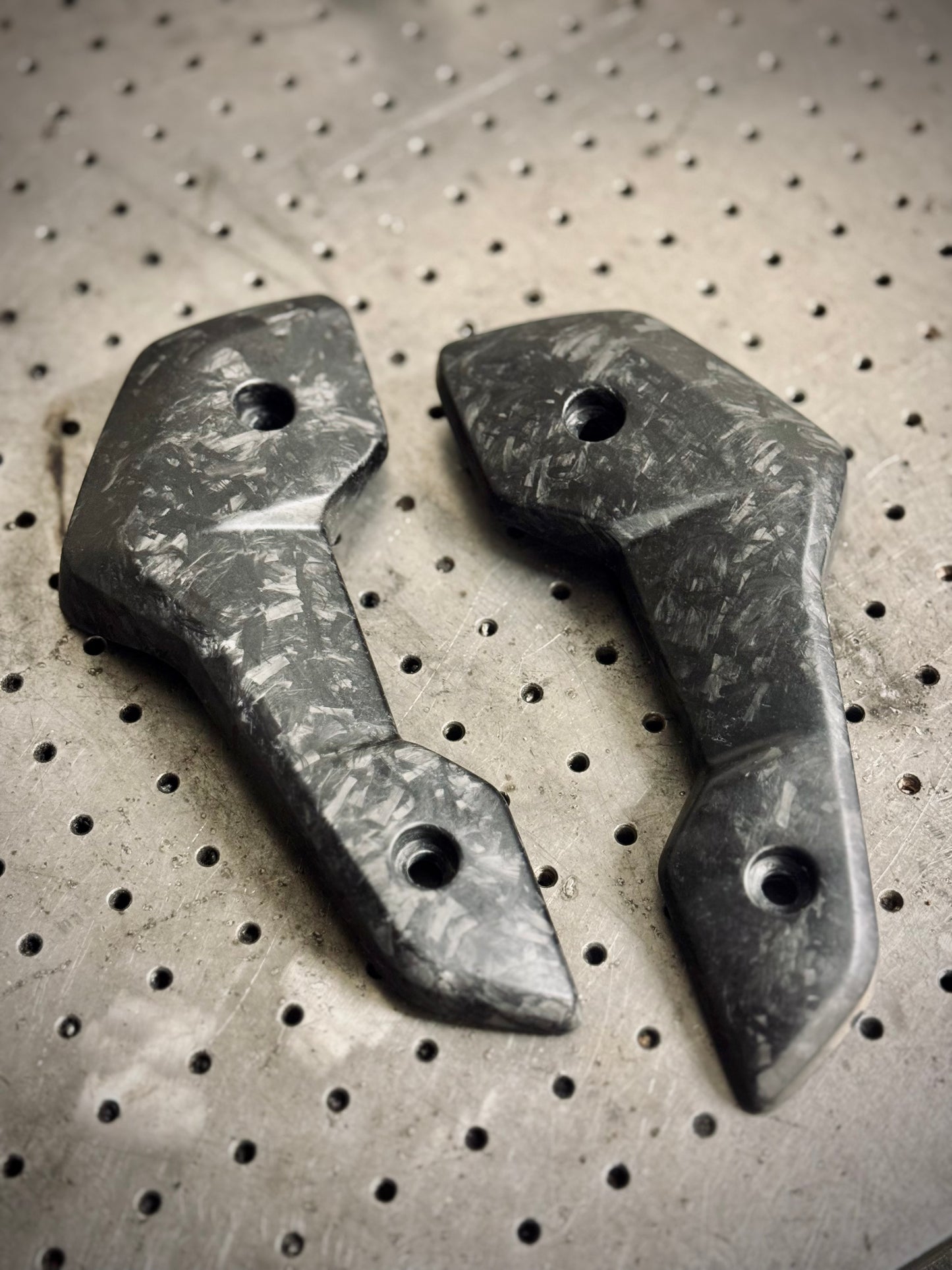 Forged Carbon Fibre Radiator Cowls for Trident 660