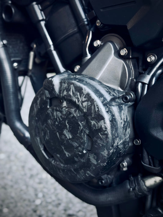 Forged Carbon Engine Covers for Triumph 660