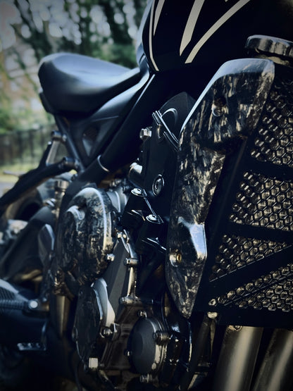 Forged Carbon Fibre Radiator Cowls for Trident 660